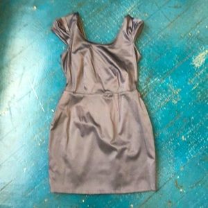 Solemio Silver mini dress